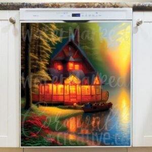 Cottage at the Lake Magnetic Dishwasher Door Cover