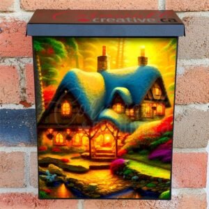 Evening in the Cottage Colonial Mailbox Cover