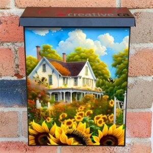 Sunflower Cottage #6 Colonial Mailbox Cover
