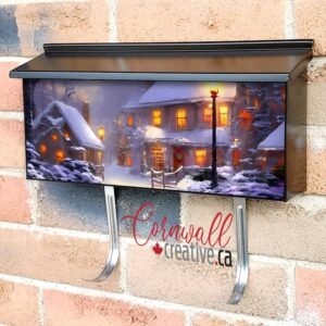 Beautiful Winter Home Wall-mounted Townhouse Mailbox Cover