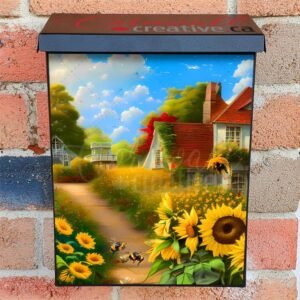 Sunflower Cottage #7 Colonial Mailbox Cover
