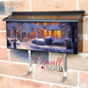 Calm Winter Day Wall-mounted Townhouse Mailbox Cover