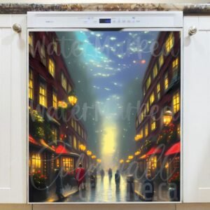 Beautiful Evening in the City Magnetic Dishwasher Door Cover