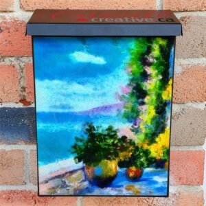 Cottage Near to the Sea Colonial Mailbox Cover