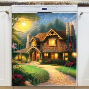 Beautiful Old Farmhouse Magnetic Dishwasher Door Cover