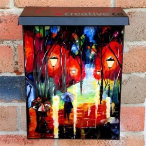 Rainy November Evening Colonial Mailbox Cover