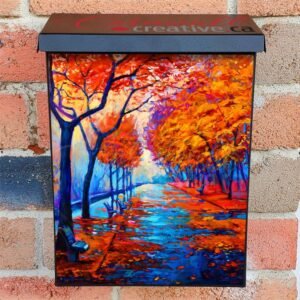 After Rain at the Park Colonial Mailbox Cover