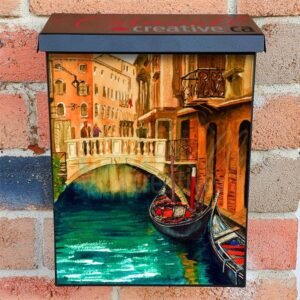 Little Bridge in Venice, Italy Colonial Mailbox Cover