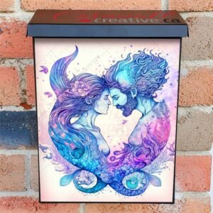 Beautiful Mermaid and Merman #1 Colonial Mailbox Cover