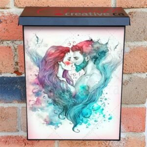 Beautiful Mermaid and Merman #4 Colonial Mailbox Cover