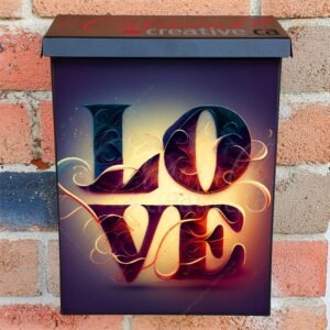 Pretty Valentine's Love Sign #1 Colonial Mailbox Cover