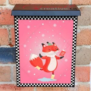 Valentine's Day Fox Colonial Mailbox Cover