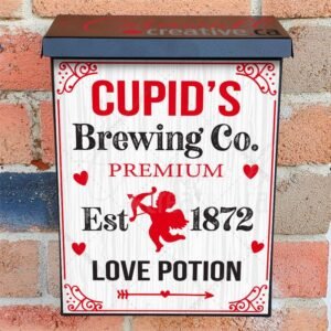 Valentine's Cupid's Love Potion Colonial Mailbox Cover