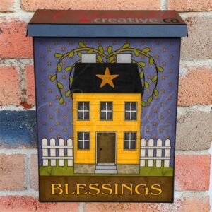 Prim Saltbox House #1 Colonial Mailbox Cover