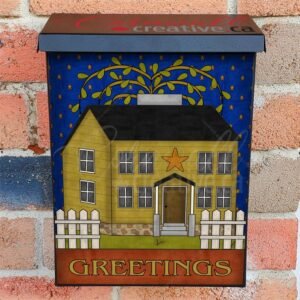 Prim Saltbox House #2 Colonial Mailbox Cover