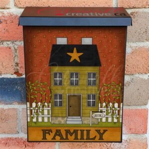 Prim Saltbox House #5 Colonial Mailbox Cover