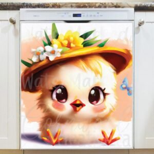 Pretty Blue Eyed Bunny Magnetic Dishwasher Door Cover