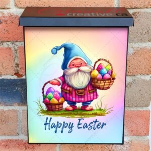 Easter Chick with an Egg Basket Colonial Mailbox Cover