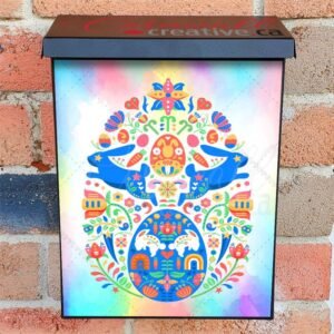 Folk Easter Design Colonial Mailbox Cover