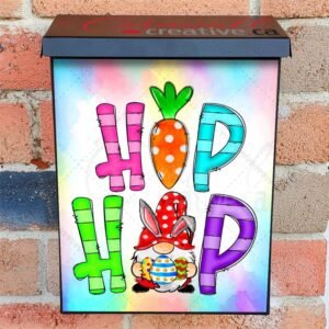 Hip Hop Easter Gnome Colonial Mailbox Cover