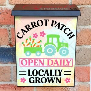 Easter Carrot Patch Sign Colonial Mailbox Cover