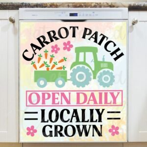 Easter Carrot Patch Sign Magnetic Dishwasher Door Cover