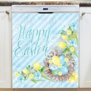 Easter Bird Nest Magnetic Dishwasher Door Cover