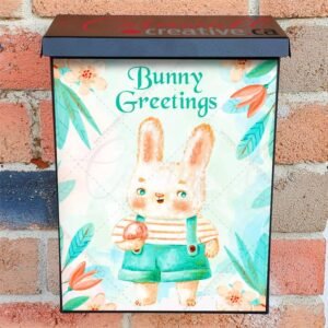 Little Easter Bunny Boy Colonial Mailbox Cover