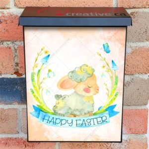 Cute Easter Lamb Colonial Mailbox Cover