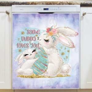 Some Bunny Loves You Magnetic Dishwasher Door Cover