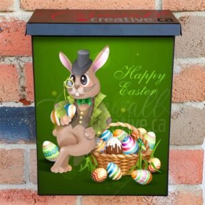 Gentleman Easter Bunny Colonial Mailbox Cover