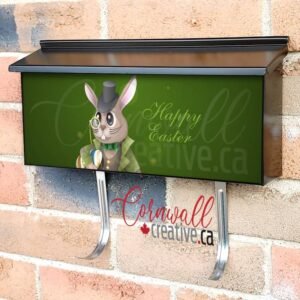 Gentleman Easter Bunny Wall-mounted Townhouse Mailbox Cover
