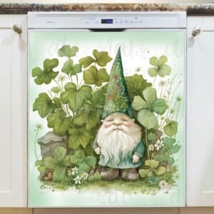 St. Patrick Day Gnome #4 Magnetic Dishwasher Door Cover