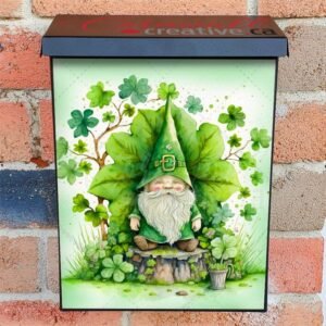 St. Patrick Day Gnome #6 Colonial Mailbox Cover