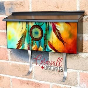 Vibrant Dreamcatcher Wall-mounted Townhouse Mailbox Cover