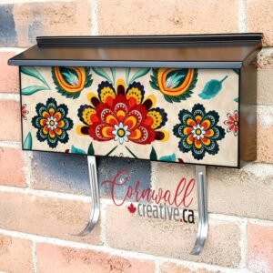 European Folk Paisley Design Wall-mounted Townhouse Mailbox Cover