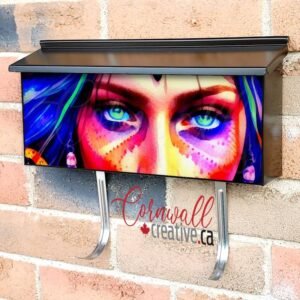 Beautiful Native Princess #2 Wall-mounted Townhouse Mailbox Cover