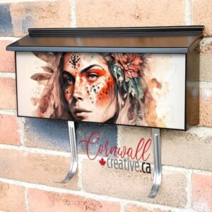 Beautiful Native Girl #1 Wall-mounted Townhouse Mailbox Cover