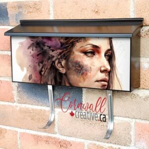 Beautiful Native Girl #5 Wall-mounted Townhouse Mailbox Cover