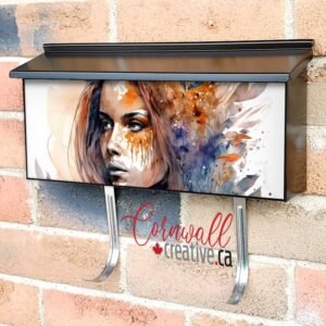 Beautiful Native Girl #6 Wall-mounted Townhouse Mailbox Cover