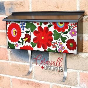 Hungarian Folk Pattern Wall-mounted Townhouse Mailbox Cover