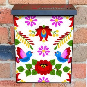 Hungarian Folk Pattern #2 Colonial Mailbox Cover