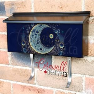 Celestial Moon and Planets #1 Wall-mounted Townhouse Mailbox Cover