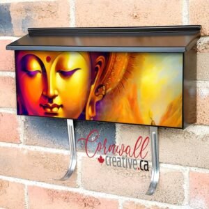 Beautiful Buddha Face #2 Wall-mounted Townhouse Mailbox Cover