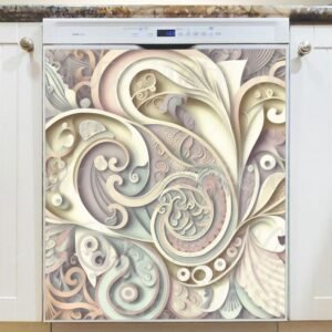 Elegant Paisley Design #1 Magnetic Dishwasher Door Cover