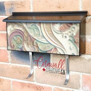 Elegant Paisley Design #2 Wall-mounted Townhouse Mailbox Cover