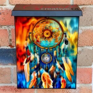 Colorful Dreamcatcher #3 Colonial Mailbox Cover