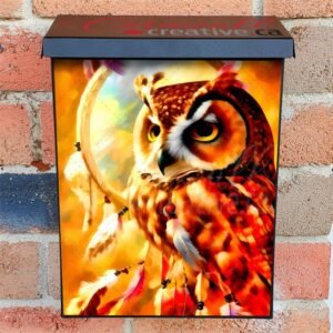 Native Owl Dreamcatcher Colonial Mailbox Cover