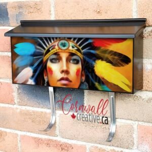 Beautiful Native Princess Wall-mounted Townhouse Mailbox Cover