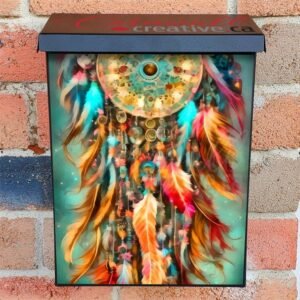 Colorful Dreamcatcher #7 Colonial Mailbox Cover